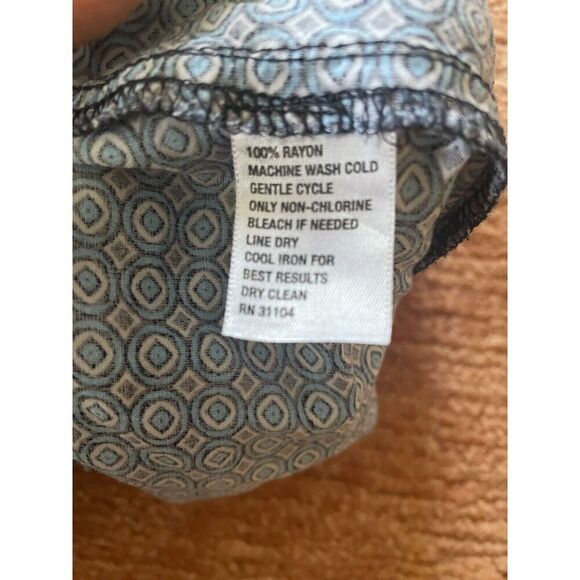 Crown Ivy Pants M PocketsPull On Colorful Paisley Lined Wide Leg Palazzo Boho - Picture 9 of 10